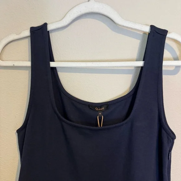 Quince Cotton Mixed Media Tank Dress - Picture 3 of 8